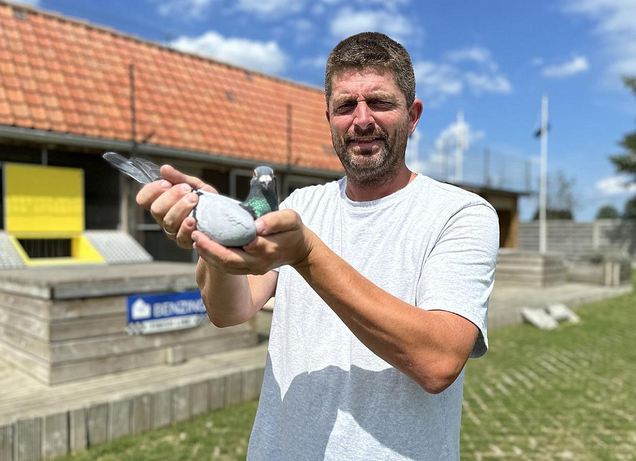 Last weekend we won 1. Nat. Zone Tulle (655km) 1,219 b. and 3rd Nat. Tulle 4,964 b. with Prince William, BE22-6042662.